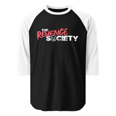 3/4 Sleeve Shirt: TRS White Text Logo