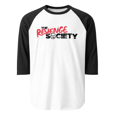 3/4 Sleeve Shirt: TRS Black Text Logo