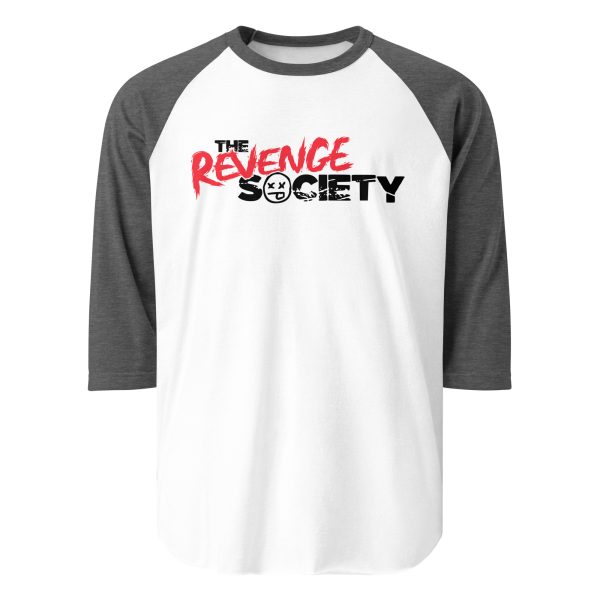 3/4 Sleeve Shirt: TRS Black Text Logo - Image 5