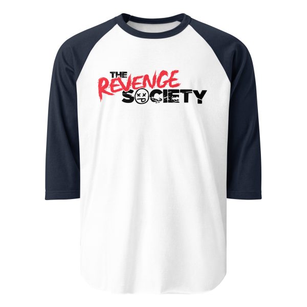3/4 Sleeve Shirt: TRS Black Text Logo - Image 2