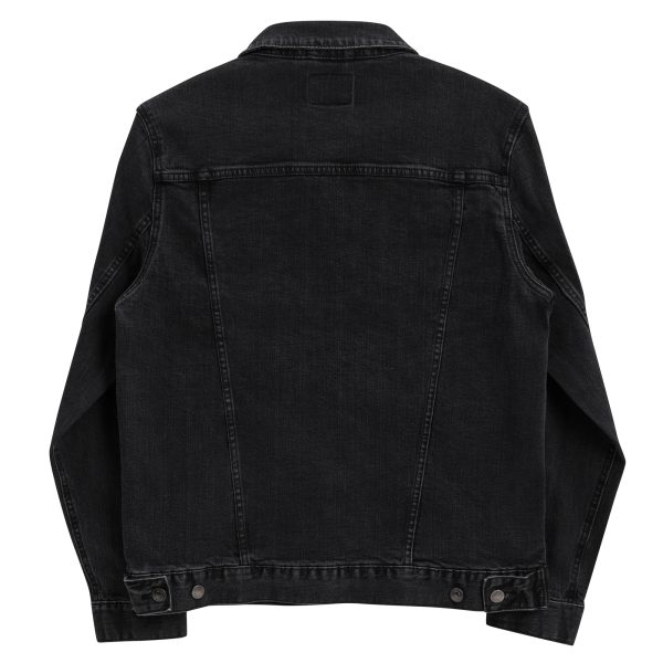 Denim Jacket: TRS White Text Logo - Image 2